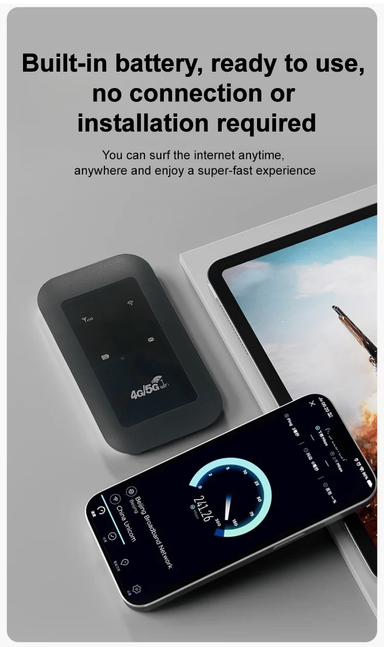 🔥Hot Sale🔥[Power on and use, free for life] All-network portable wifi